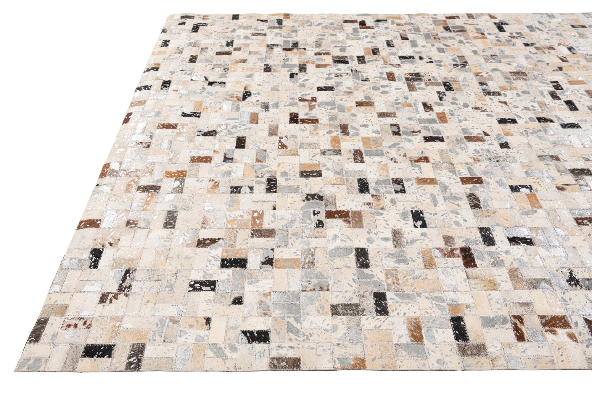 5' x 7' 6 Cowhide Stocks Rug