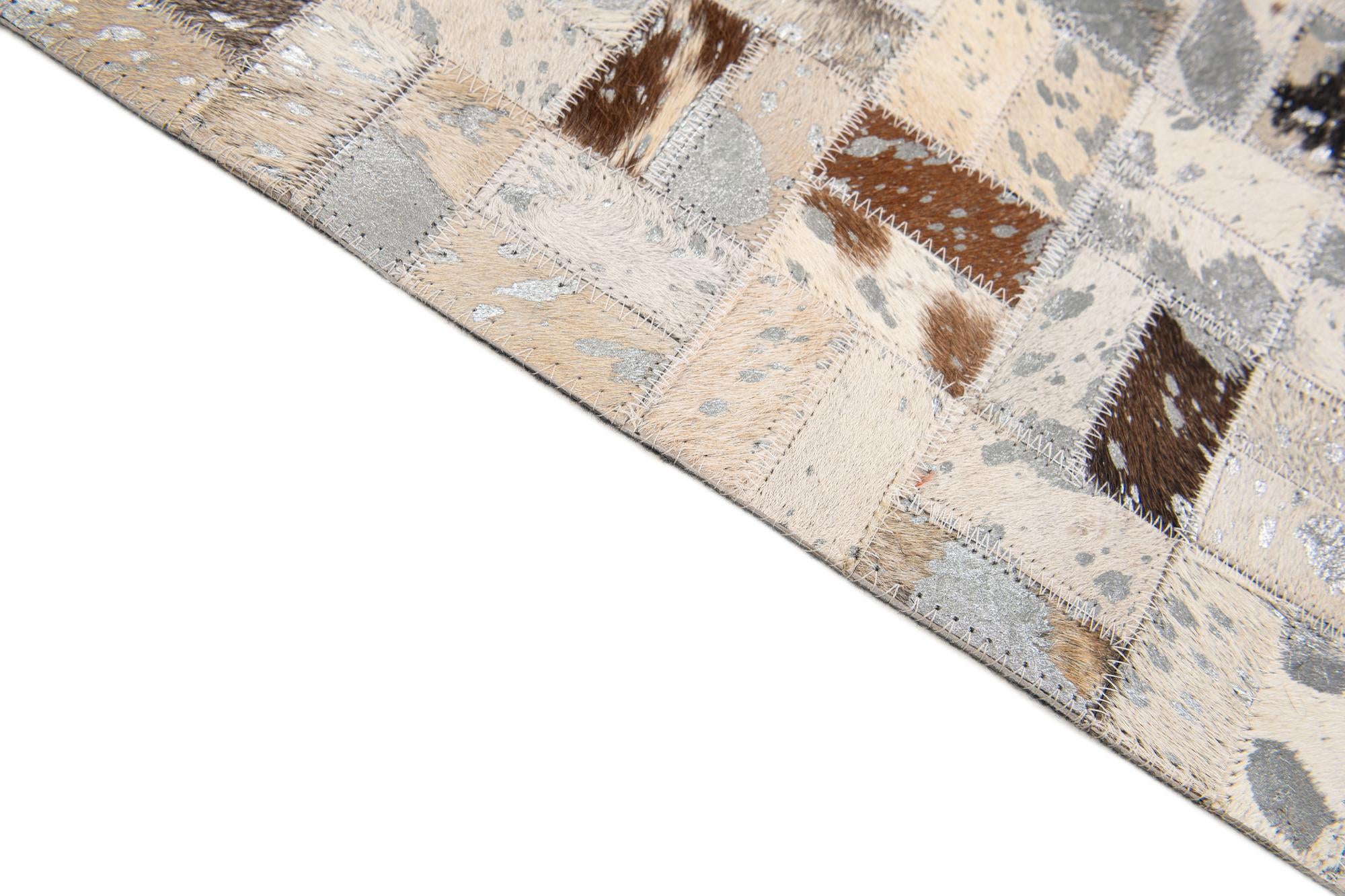 5' x 7' 6 Cowhide Stocks Rug