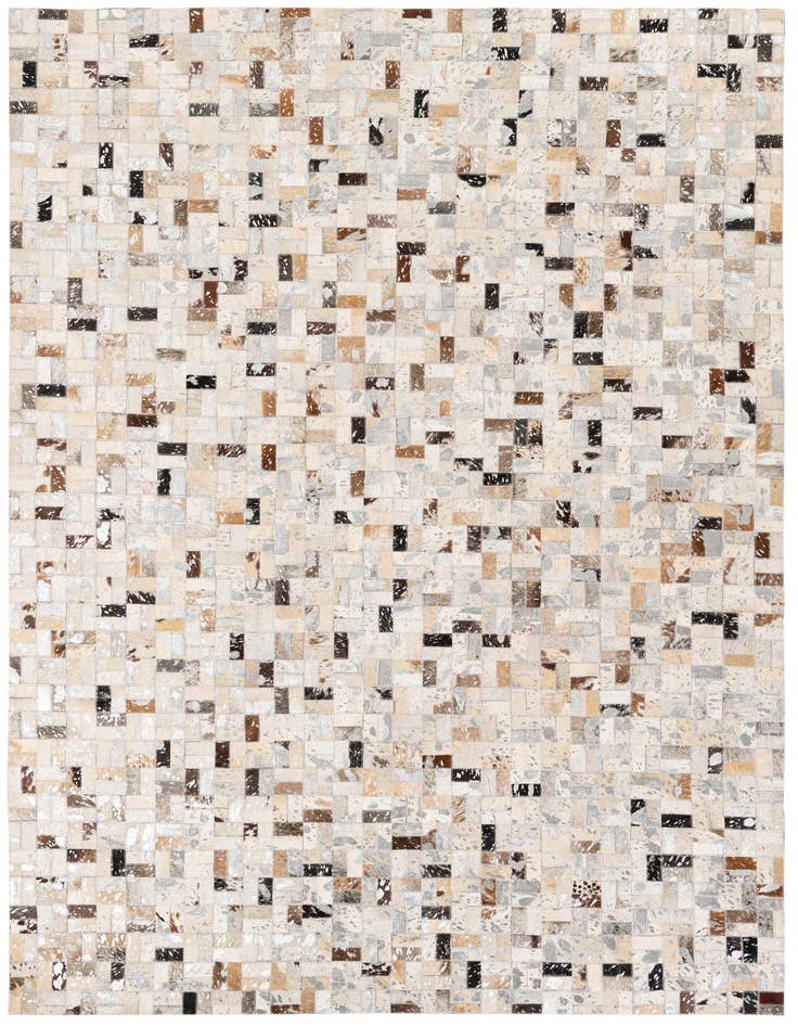 Detail image of 5' x 7' 6 Cowhide Stocks Rug