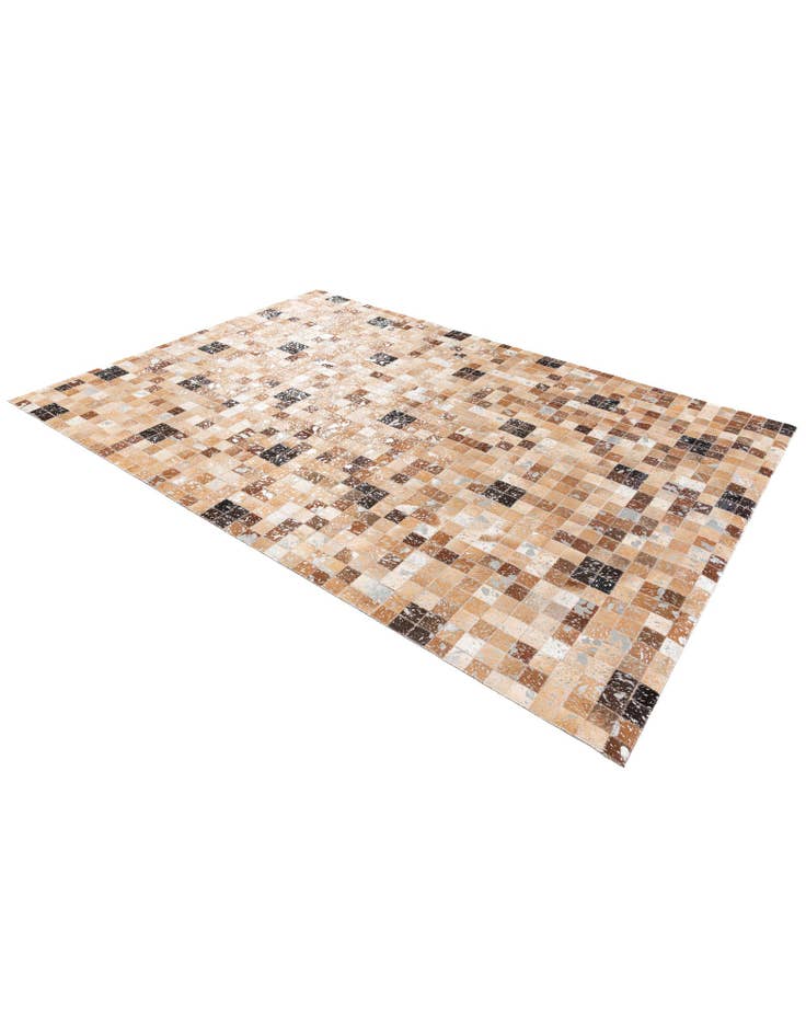 Detail image of 5' 3 x 7' 6 Cowhide Stocks Rug