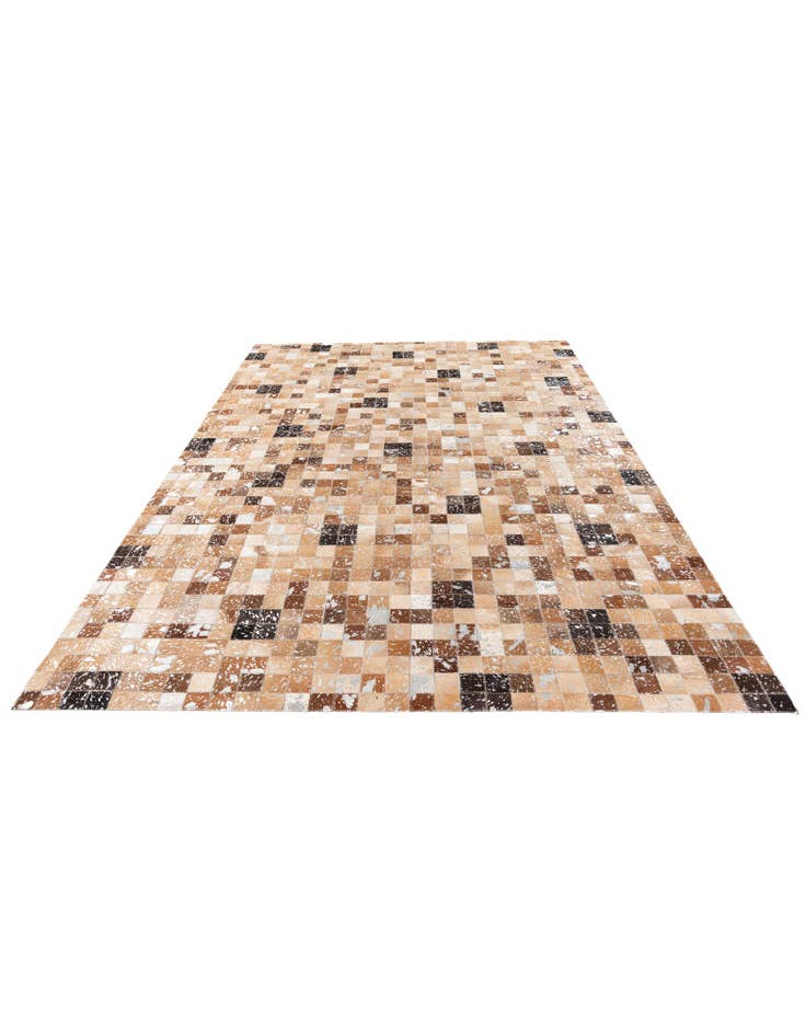 Detail image of 5' 3 x 7' 6 Cowhide Stocks Rug