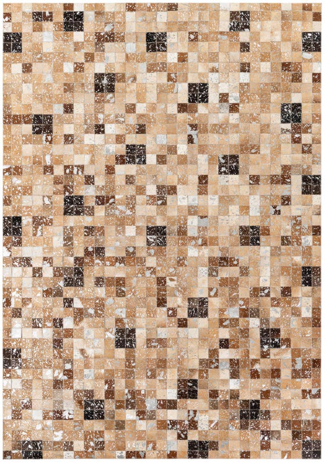Detail image of 5' 3 x 7' 6 Cowhide Stocks Rug