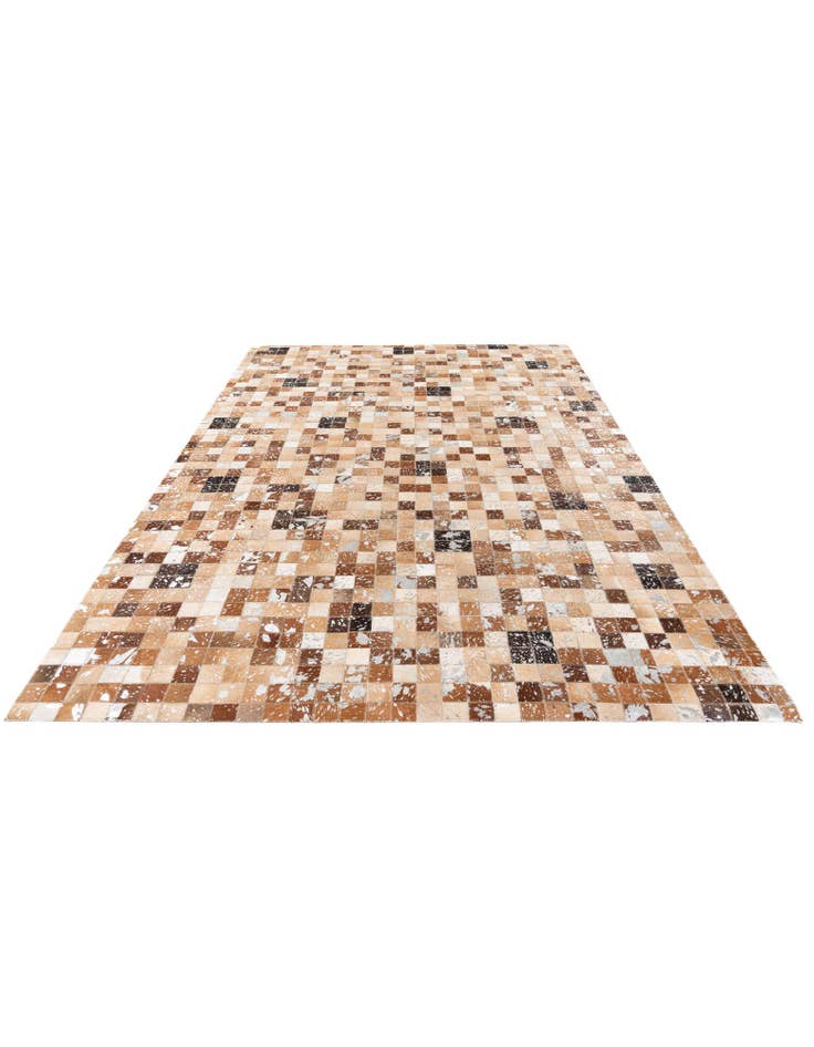 Detail image of 5' 2 x 7' 6 Cowhide Stocks Rug