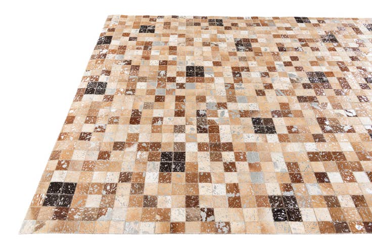 Detail image of 5' 2 x 7' 6 Cowhide Stocks Rug
