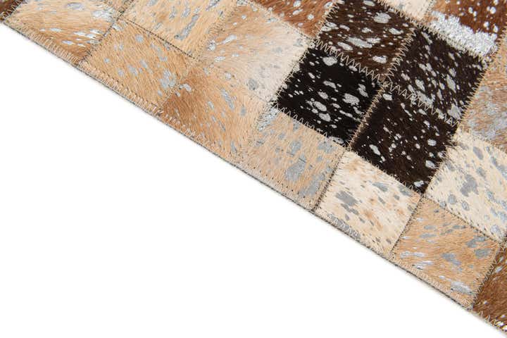 5' 2 x 7' 6 Cowhide Stocks Rug