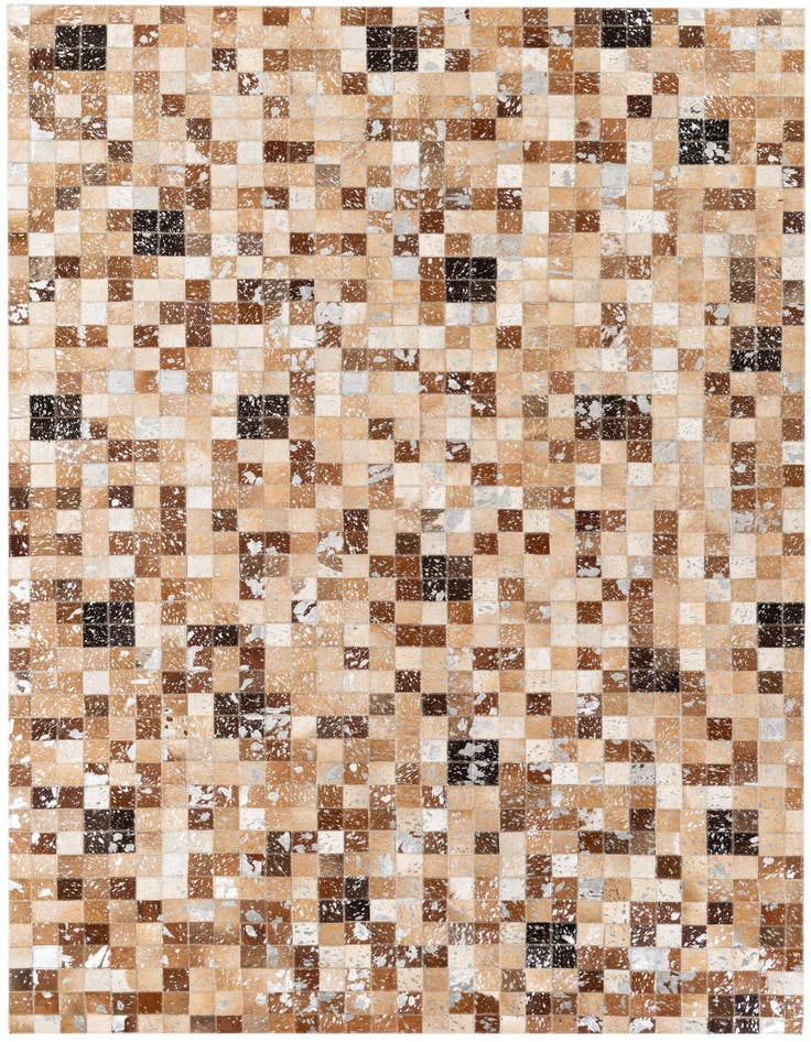 Detail image of 5' 2 x 7' 6 Cowhide Stocks Rug
