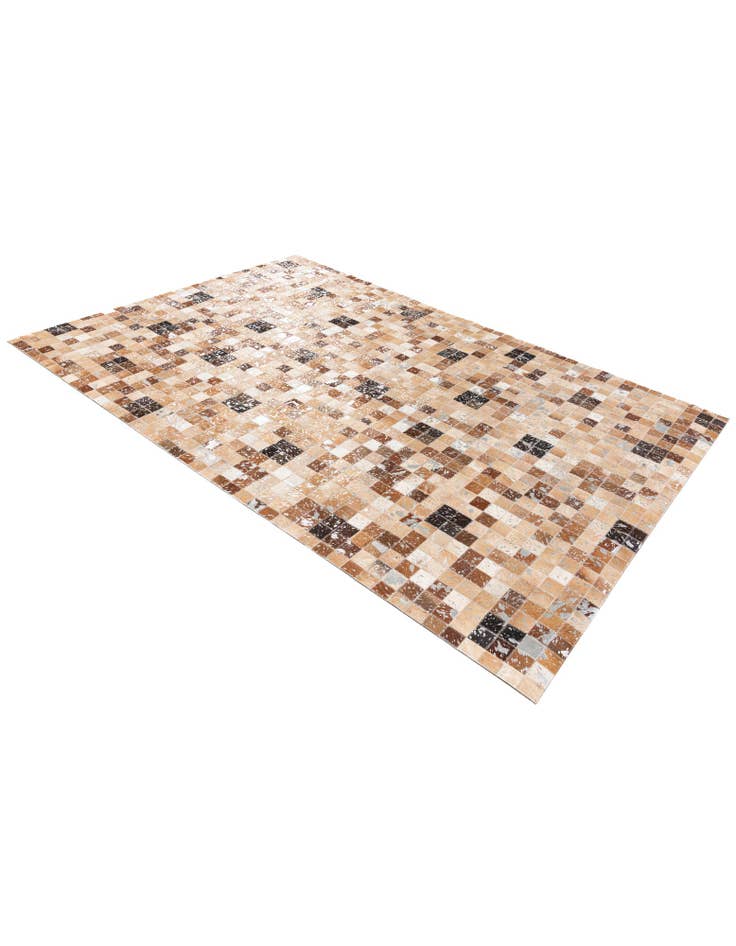 Detail image of 5' 3 x 7' 7 Cowhide Stocks Rug