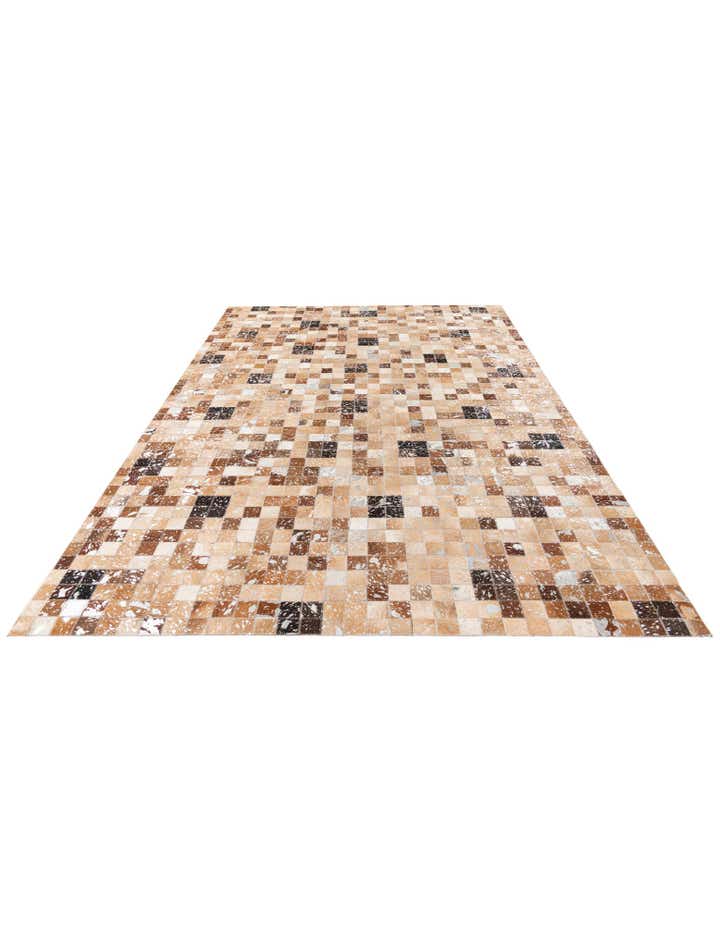 5' 3 x 7' 7 Cowhide Stocks Rug