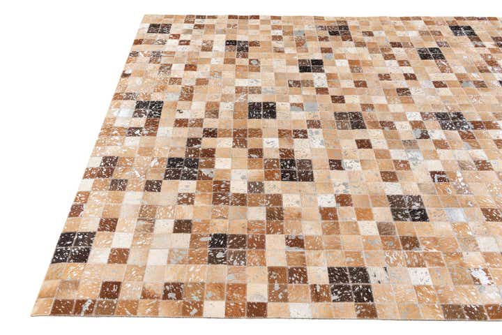 5' 3 x 7' 7 Cowhide Stocks Rug