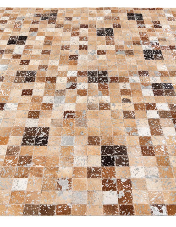 Detail image of 5' 3 x 7' 7 Cowhide Stocks Rug