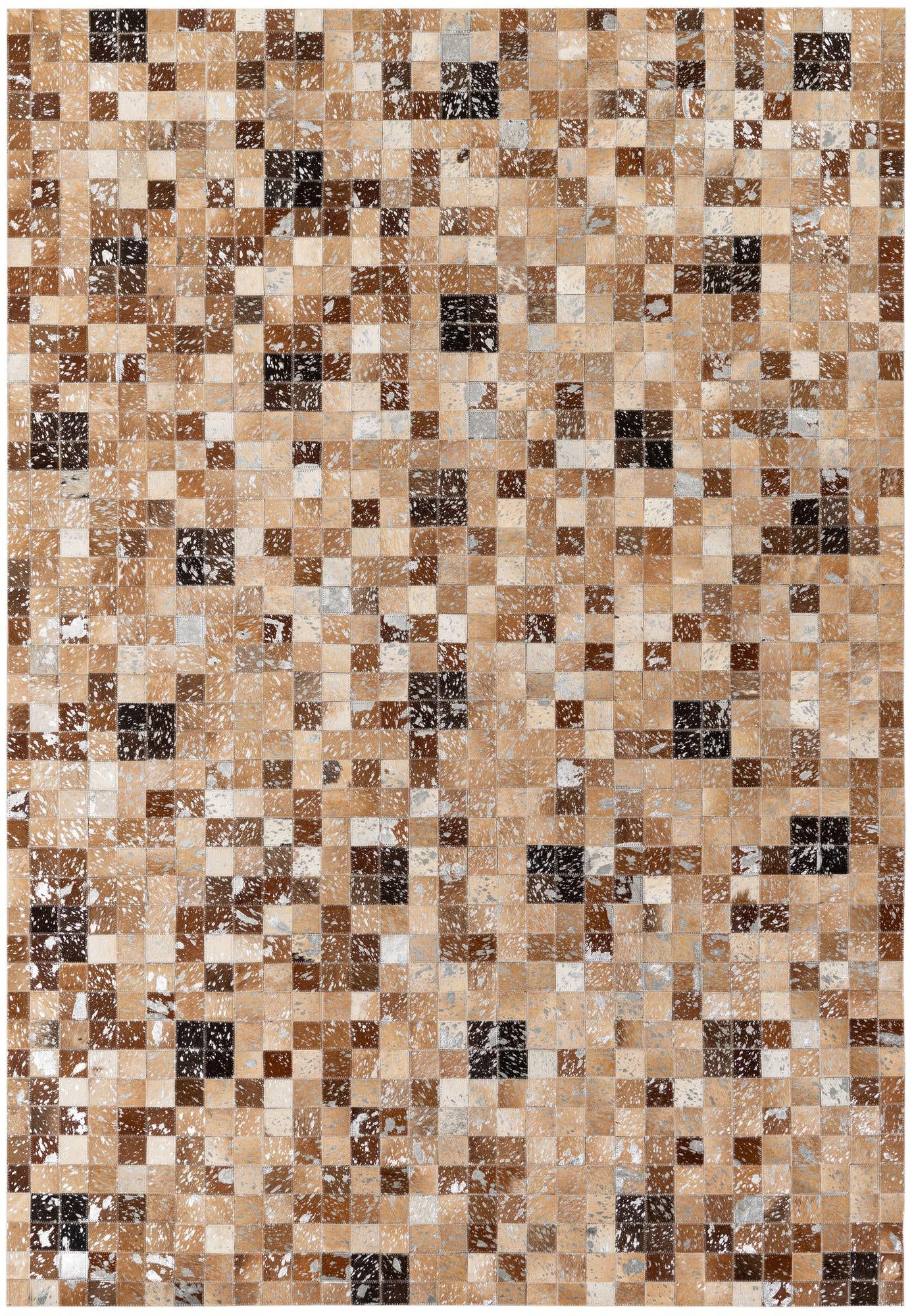 5' 3 x 7' 7 Cowhide Stocks Rug