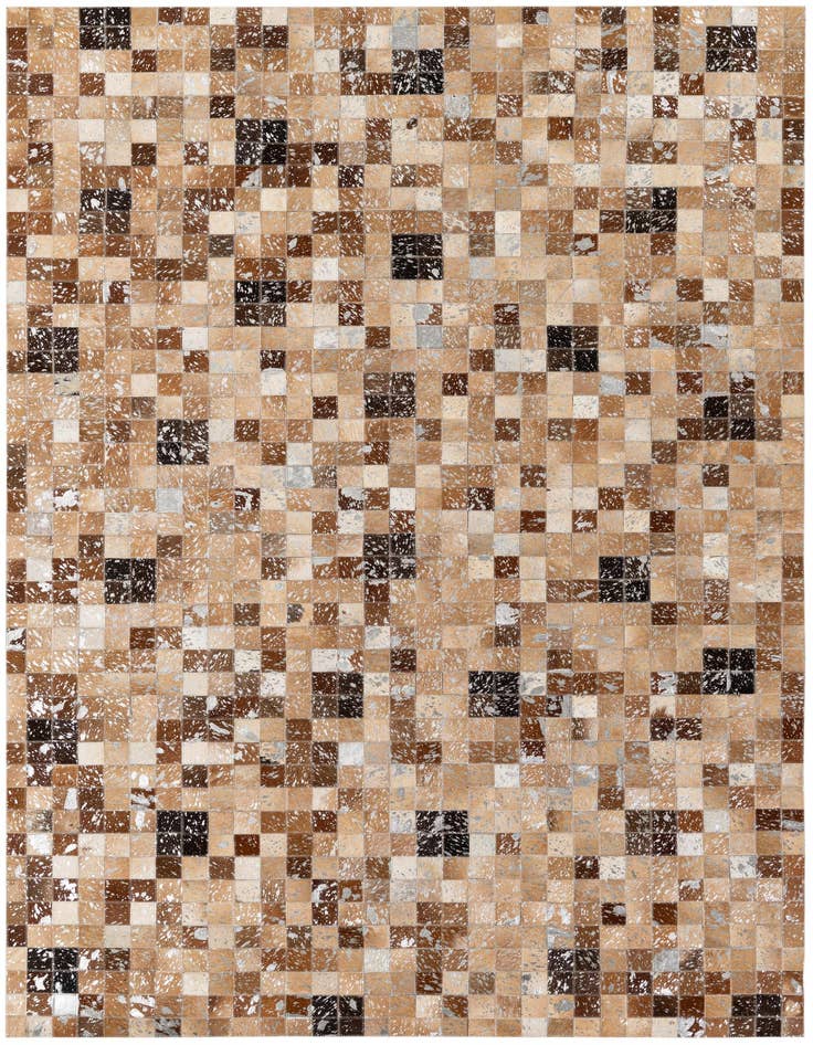Detail image of 5' 3 x 7' 7 Cowhide Stocks Rug