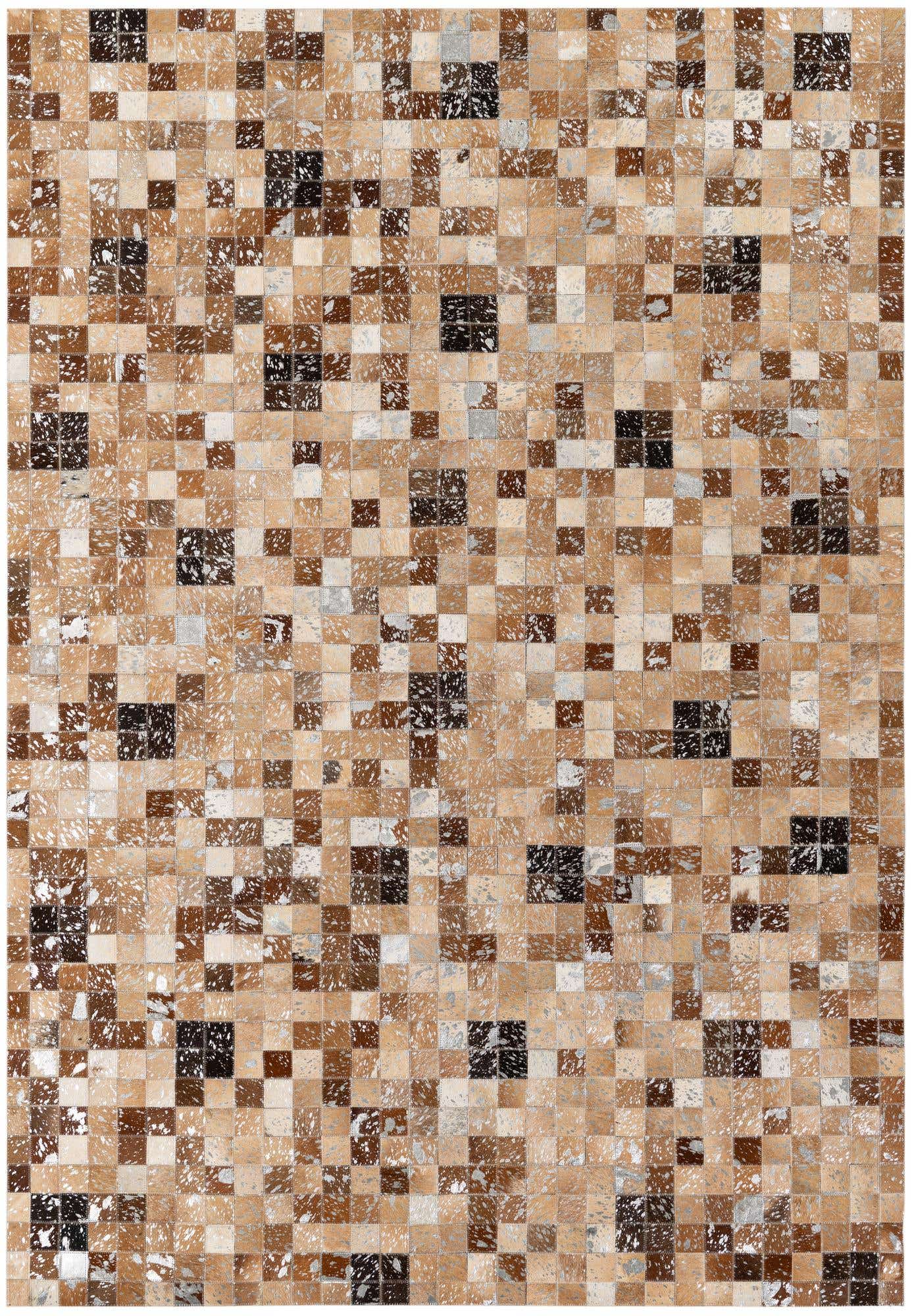 5' 3 x 7' 7 Cowhide Stocks Rug
