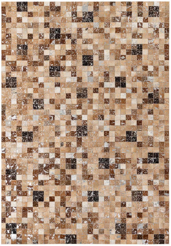 5' 3 x 7' 7 Cowhide Stocks Rug