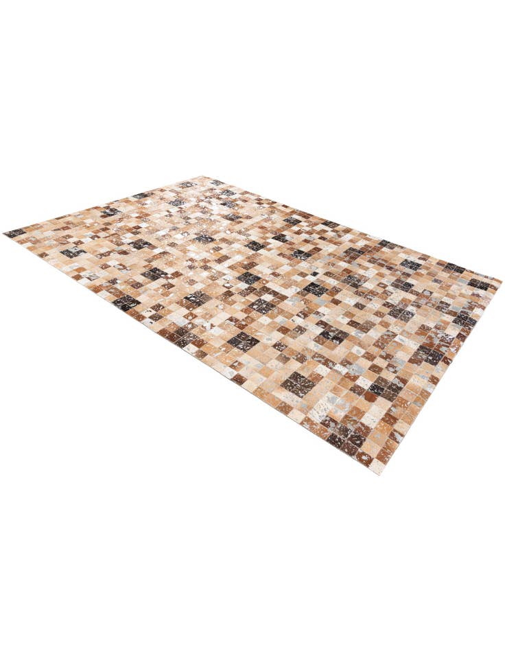 Detail image of 5' 3 x 7' 6 Cowhide Stocks Rug
