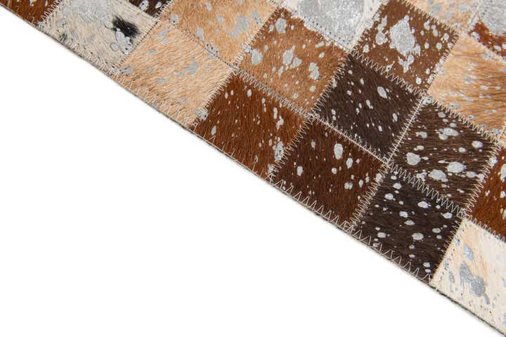 5' 3 x 7' 6 Cowhide Stocks Rug