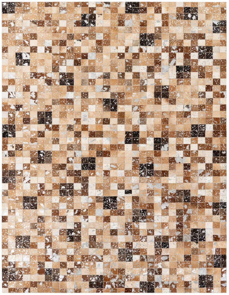 Detail image of 5' 3 x 7' 6 Cowhide Stocks Rug