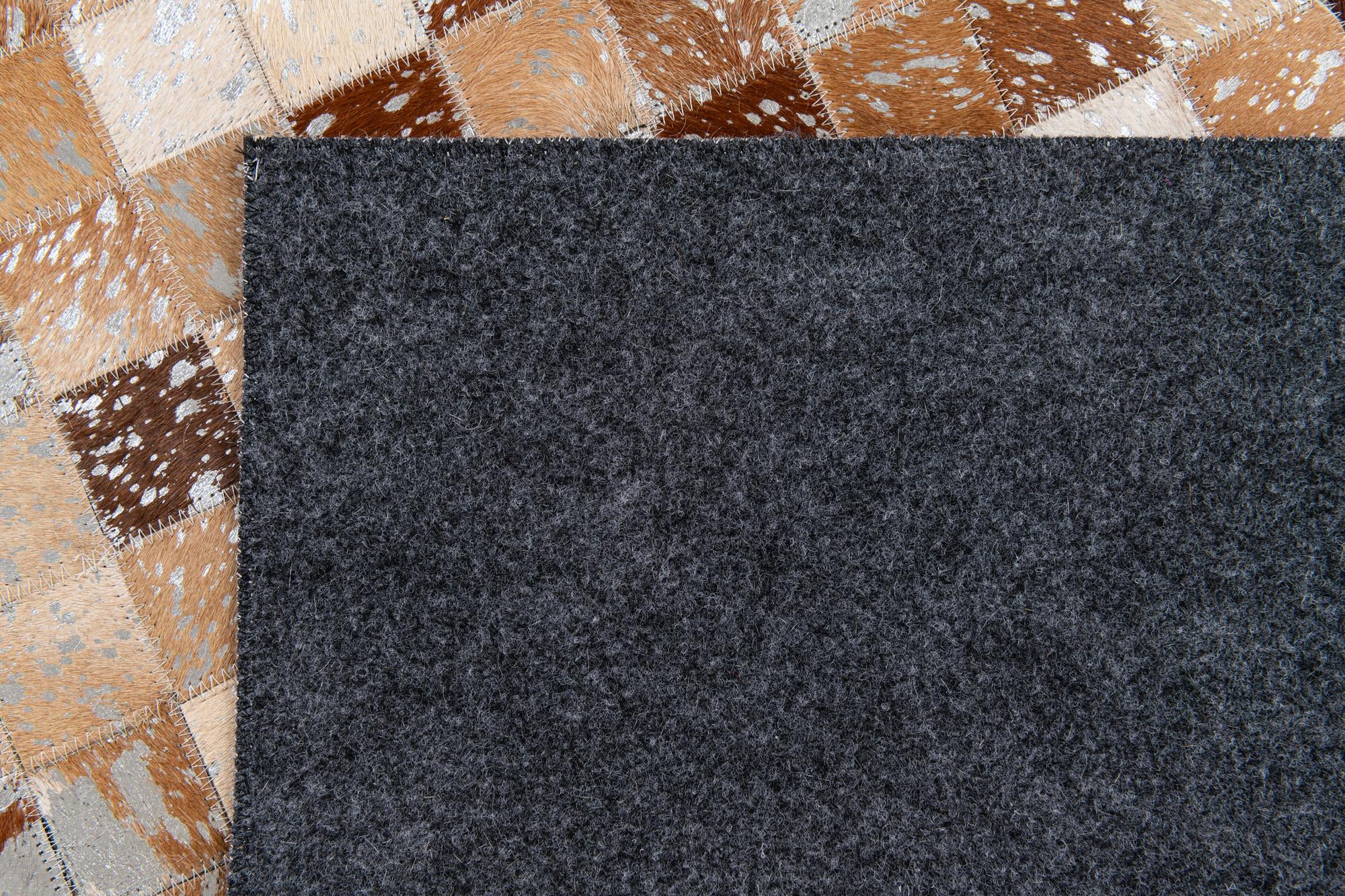 5' 2 x 7' 6 Cowhide Stocks Rug