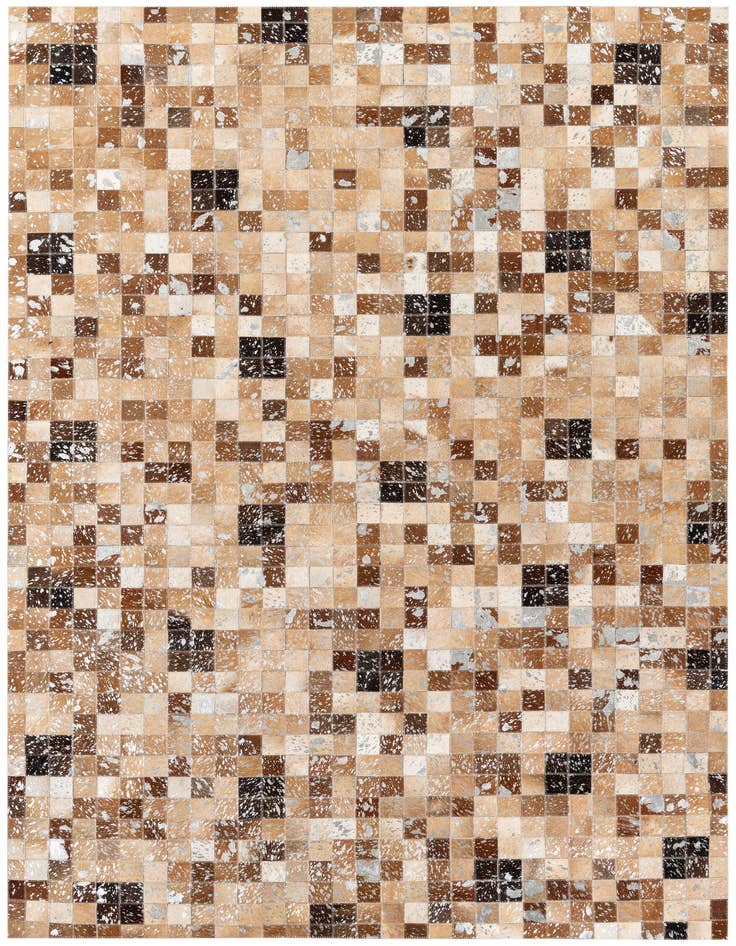 Detail image of 5' 2 x 7' 6 Cowhide Stocks Rug