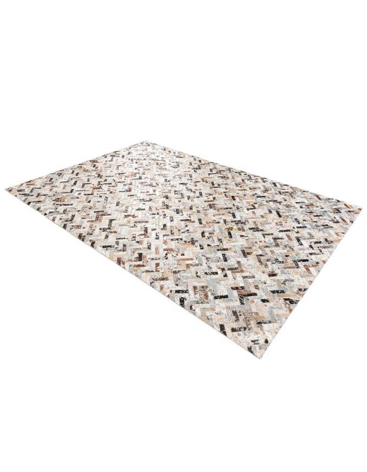 5' 3 x 7' 8 Cowhide Stocks Rug