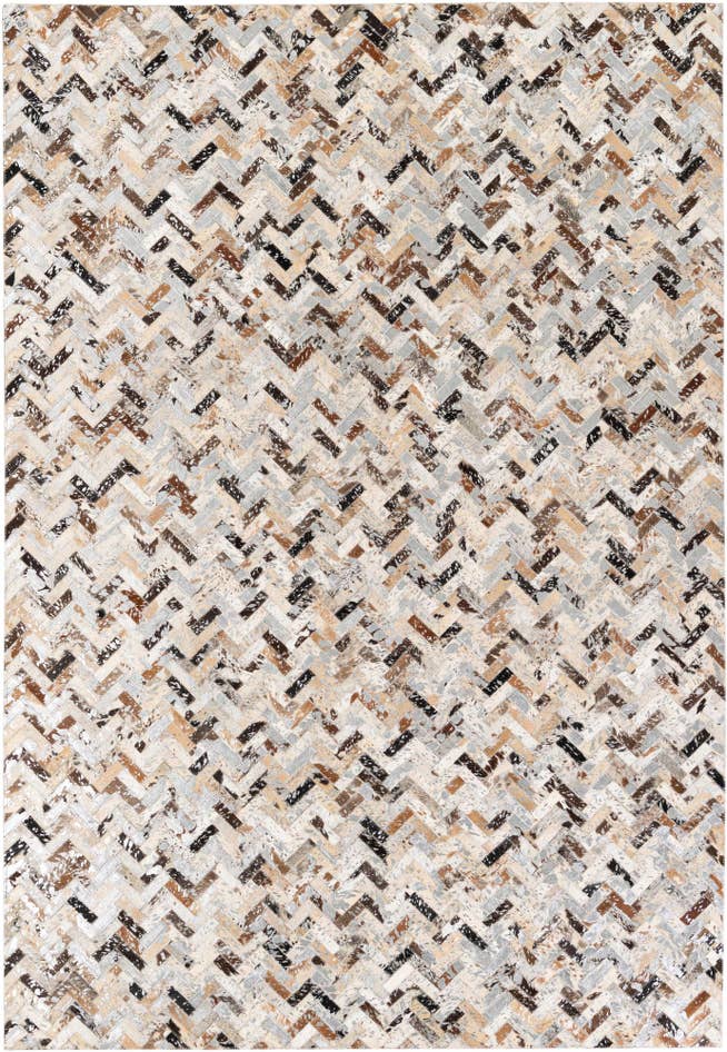 Detail image of 5' 3 x 7' 8 Cowhide Stocks Rug