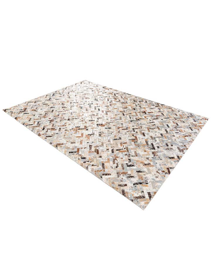 5' 4 x 7' 7 Cowhide Stocks Rug
