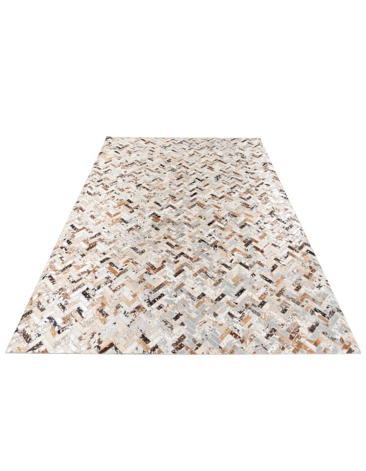 Detail image of 5' 4 x 7' 7 Cowhide Stocks Rug