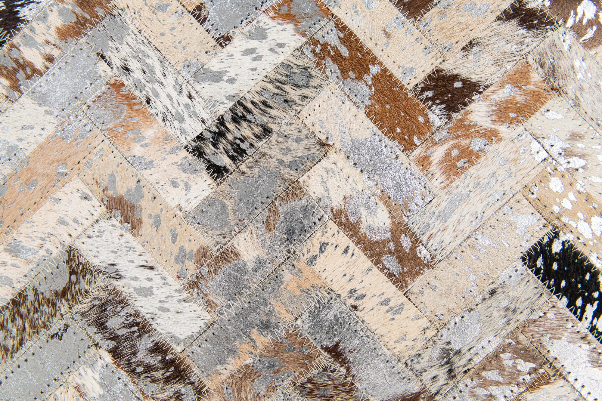 5' 4 x 7' 7 Cowhide Stocks Rug