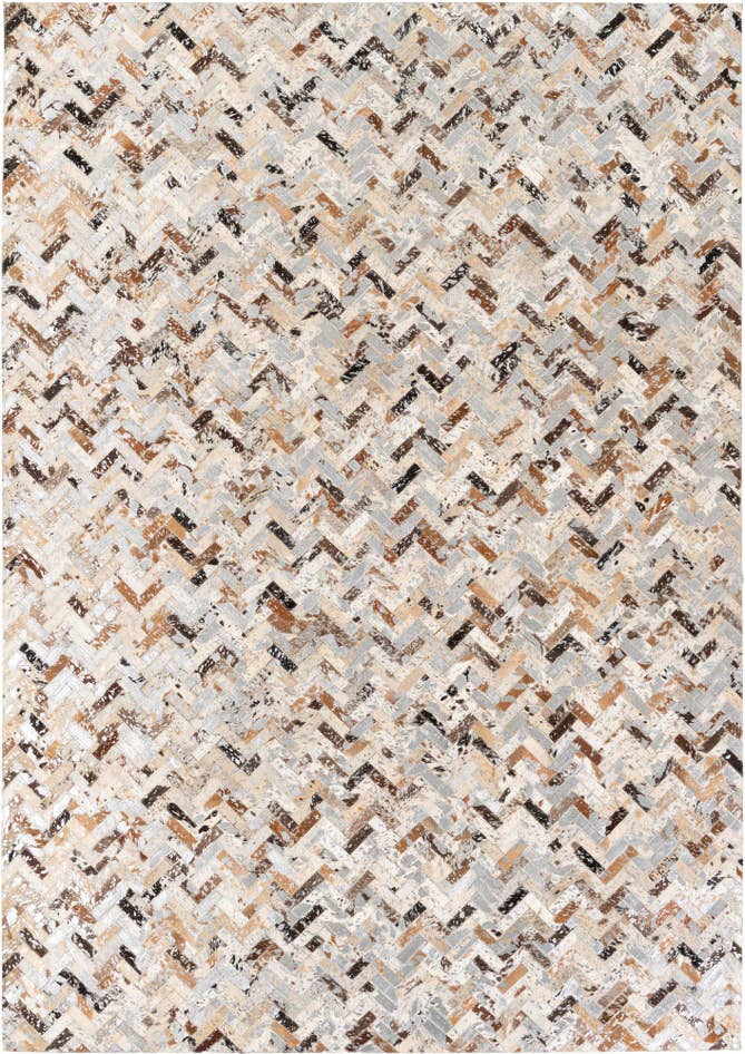 Detail image of 5' 4 x 7' 7 Cowhide Stocks Rug
