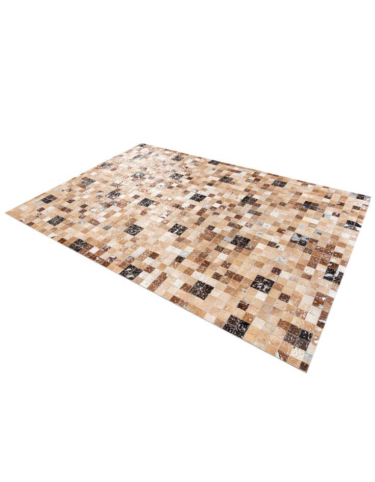 Detail image of 5' 2 x 7' 6 Cowhide Stocks Rug