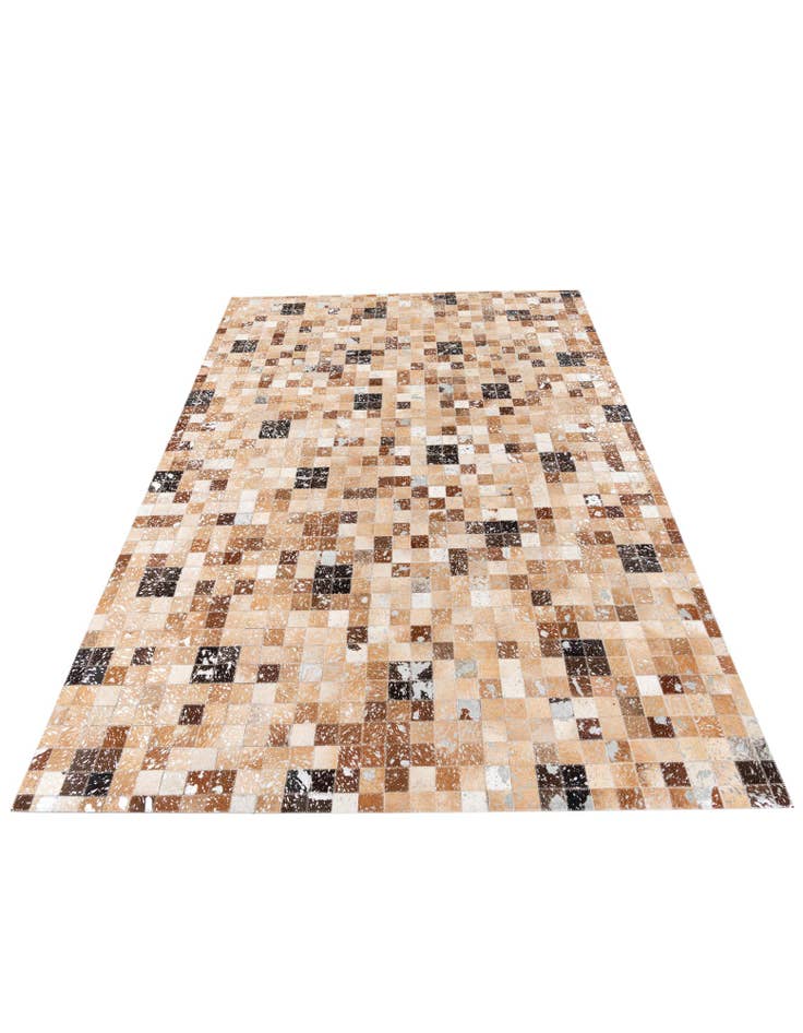 Detail image of 5' 2 x 7' 6 Cowhide Stocks Rug