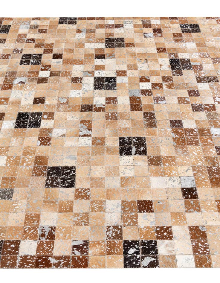 Detail image of 5' 2 x 7' 6 Cowhide Stocks Rug