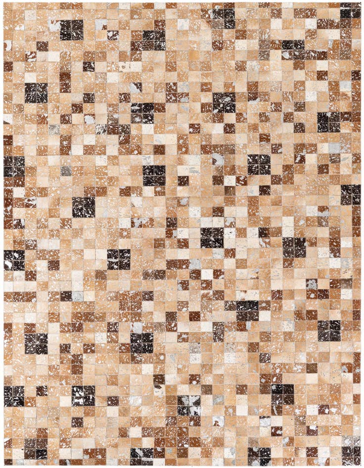 Detail image of 5' 2 x 7' 6 Cowhide Stocks Rug