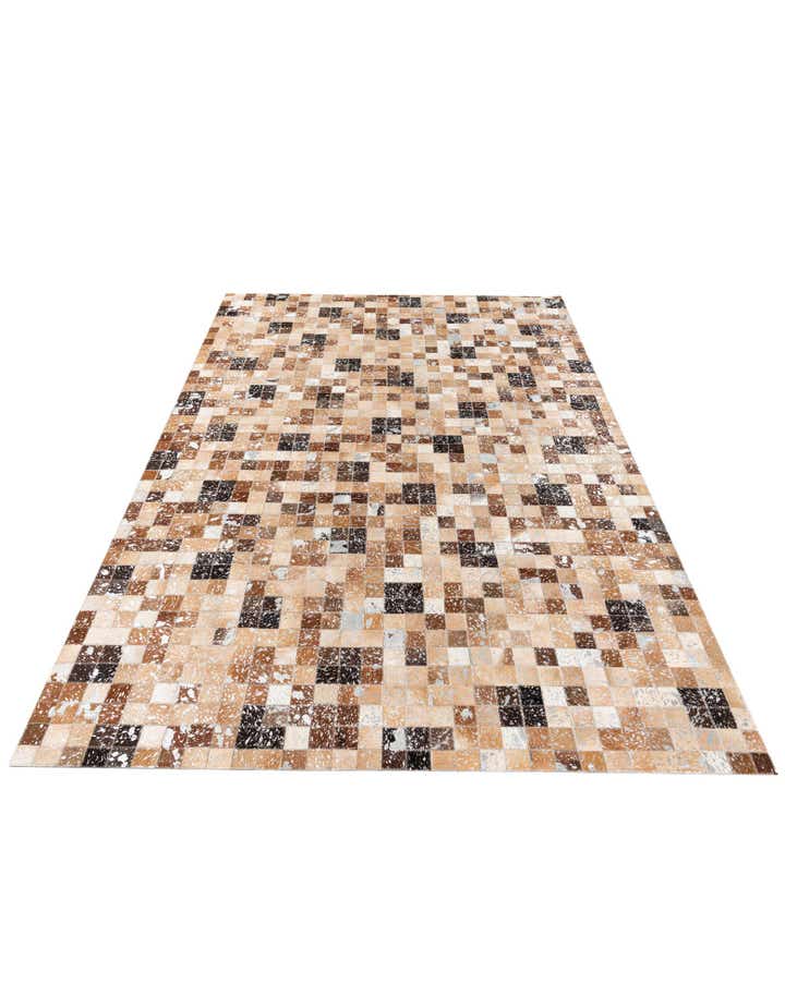5' 3 x 7' 7 Cowhide Stocks Rug