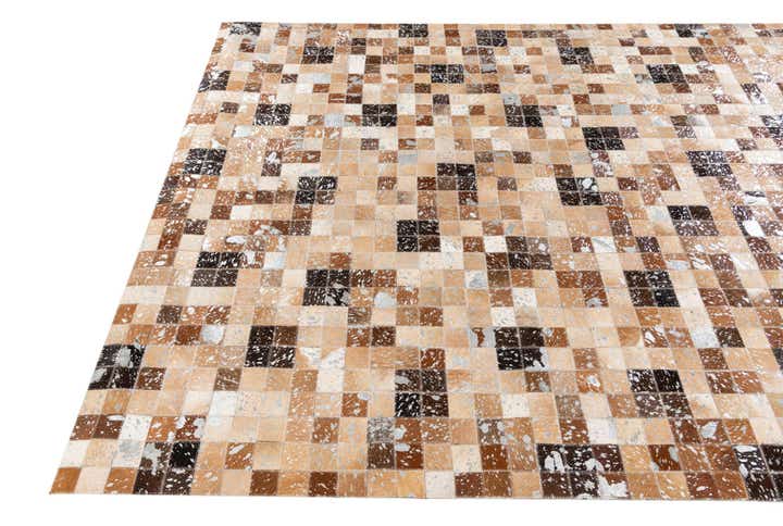 5' 3 x 7' 7 Cowhide Stocks Rug