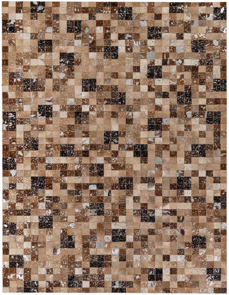 Detail image of 5' 3 x 7' 7 Cowhide Stocks Rug