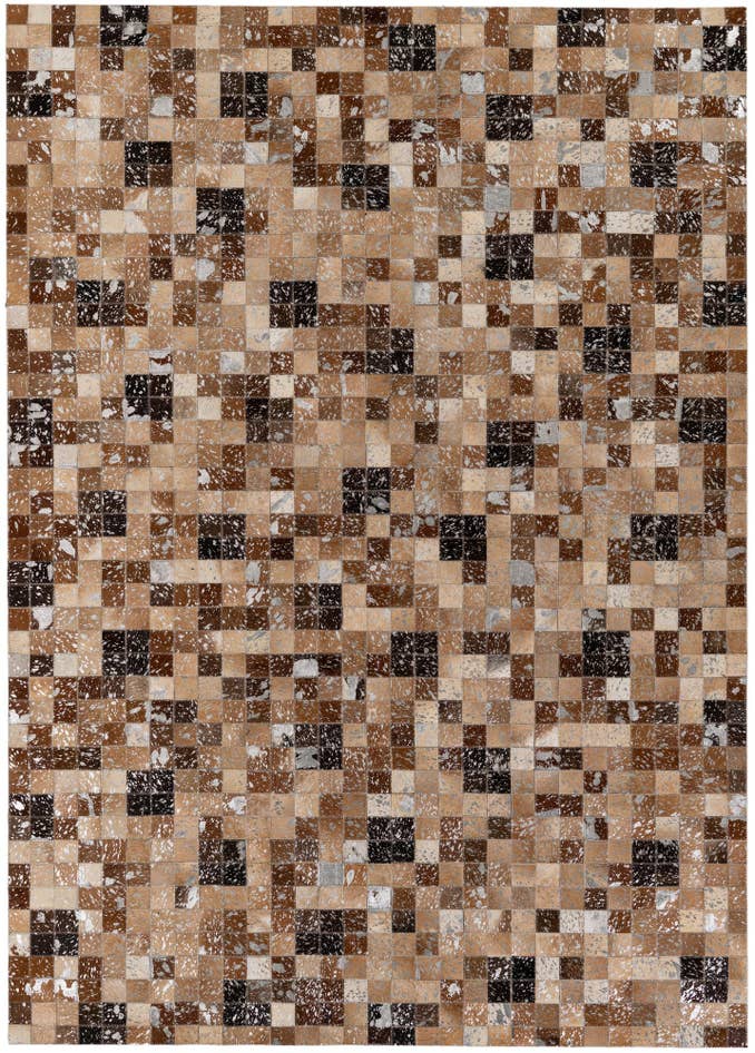 Detail image of 5' 3 x 7' 7 Cowhide Stocks Rug