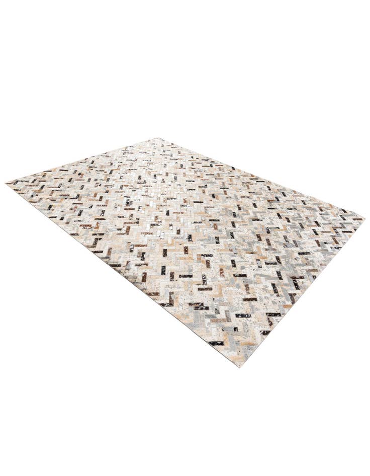 Detail image of 5' 4 x 7' 4 Cowhide Stocks Rug