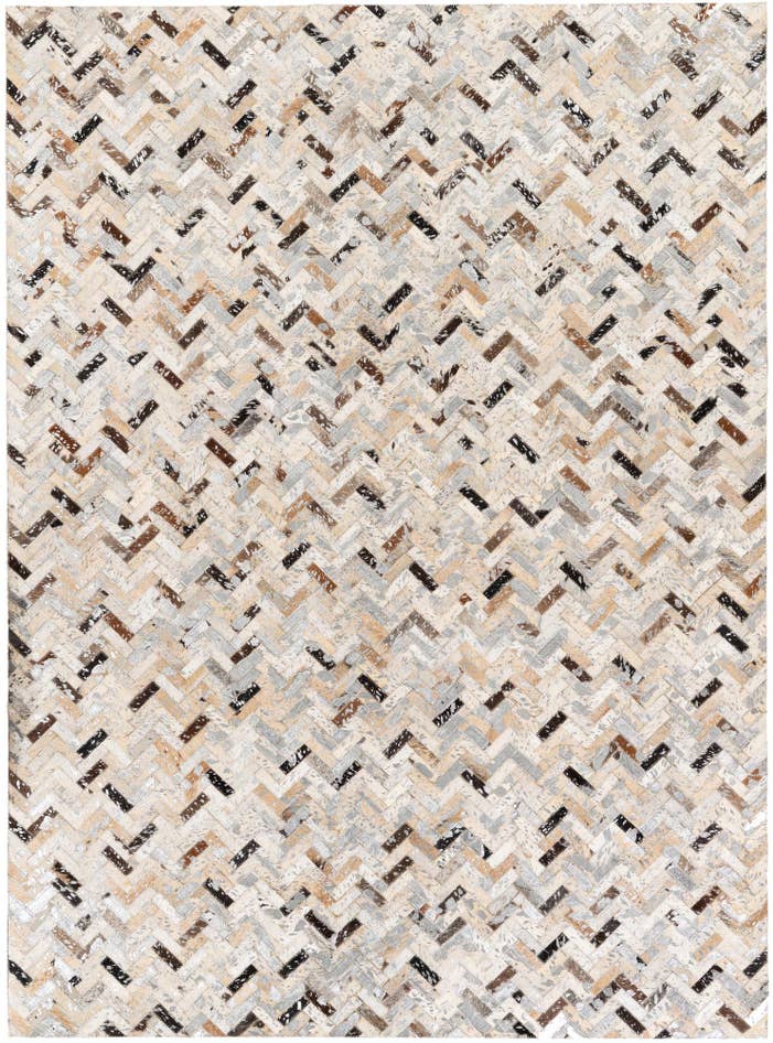 Detail image of 5' 4 x 7' 4 Cowhide Stocks Rug