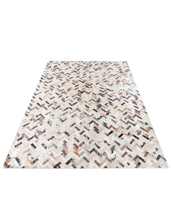 5' 3 x 7' 3 Cowhide Stocks Rug