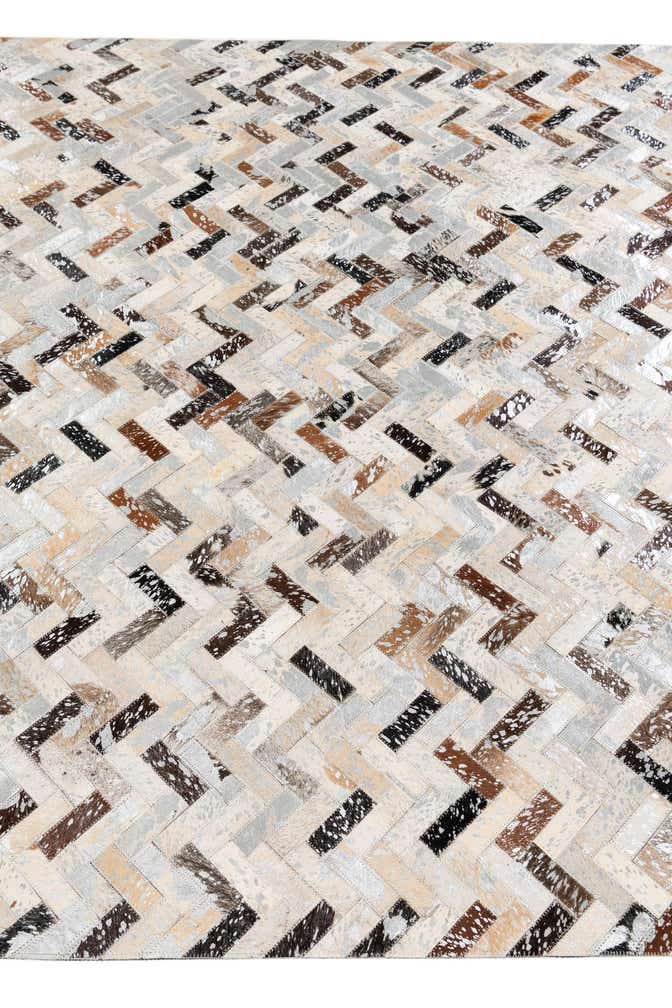 5' 3 x 7' 3 Cowhide Stocks Rug
