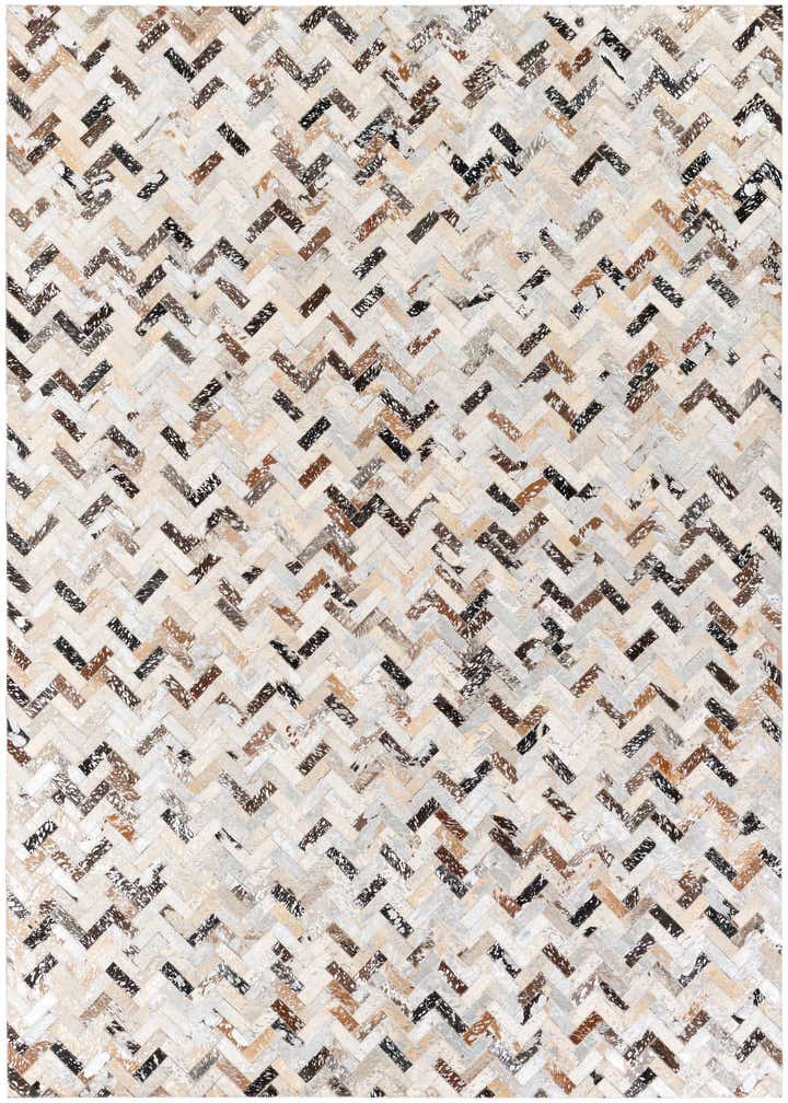5' 3 x 7' 3 Cowhide Stocks Rug