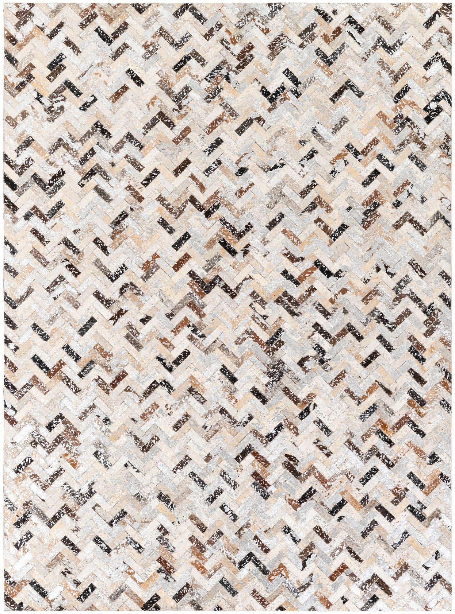 5' 3 x 7' 3 Cowhide Stocks Rug