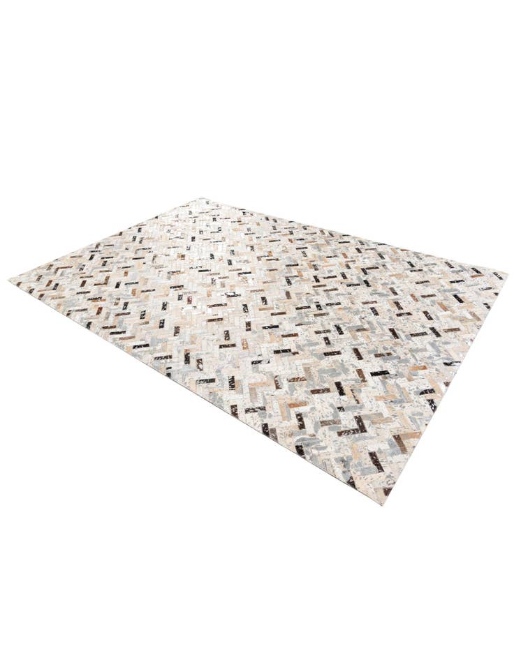 Detail image of 5' 3 x 7' 6 Cowhide Stocks Rug