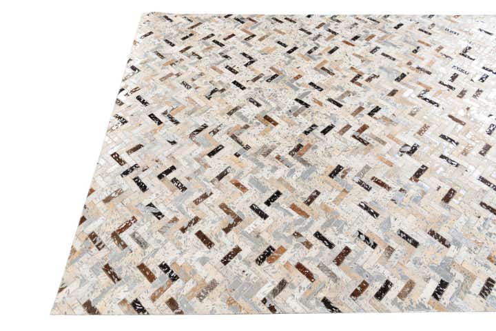 5' 3 x 7' 6 Cowhide Stocks Rug