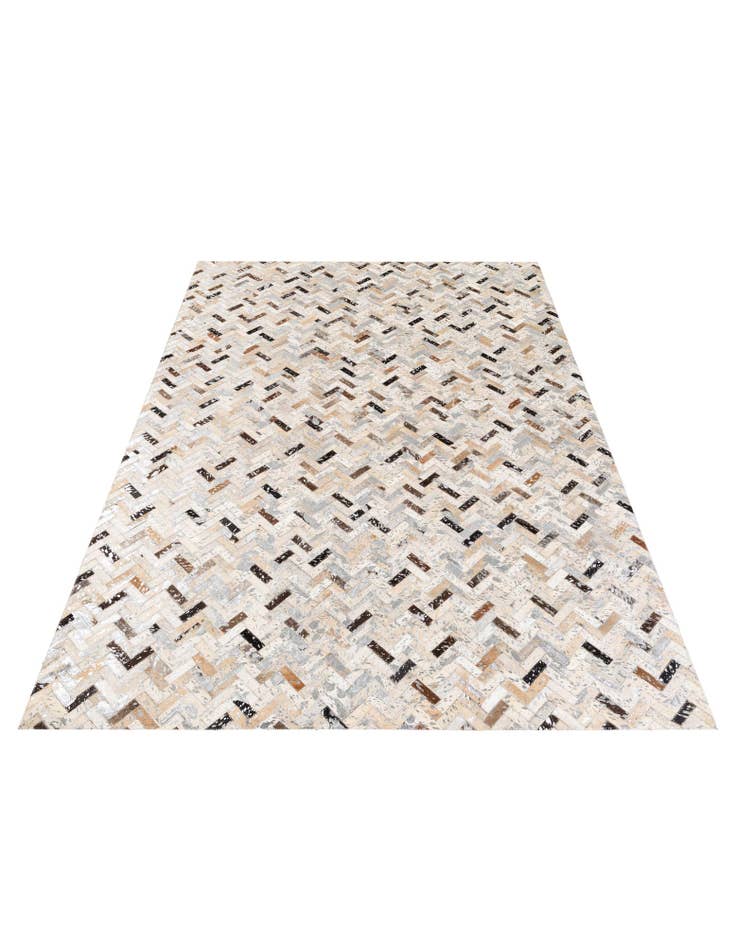 Detail image of 5' 5 x 7' 6 Cowhide Stocks Rug