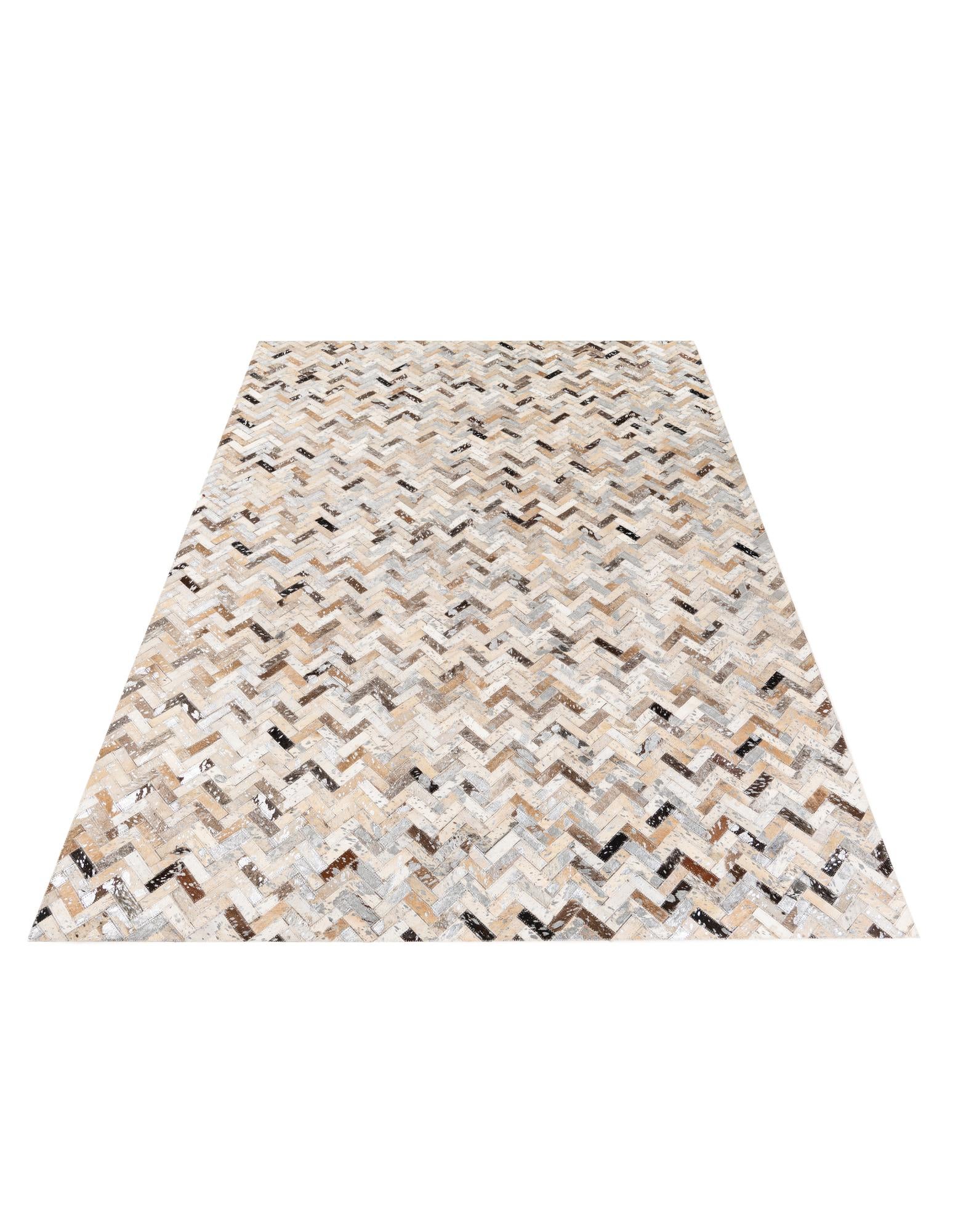 5' 2 x 7' 5 Cowhide Stocks Rug