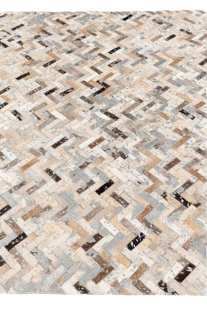 5' 2 x 7' 5 Cowhide Stocks Rug