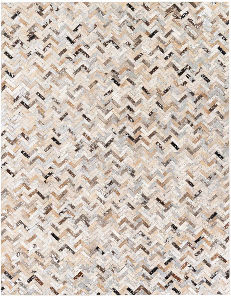 Detail image of 5' 2 x 7' 5 Cowhide Stocks Rug