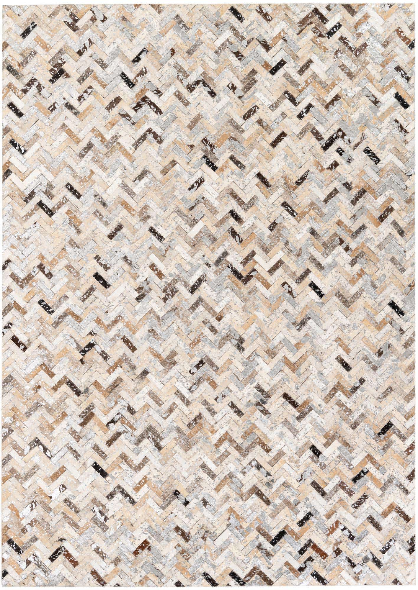 5' 2 x 7' 5 Cowhide Stocks Rug